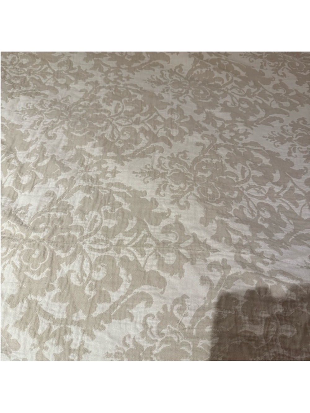 Pottery Barn Jacquard Medallion Cotton Linen Euro Shams